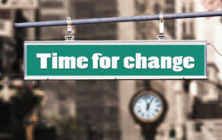 Time for Change sign post